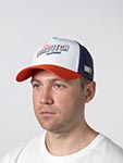 Бейсболка VON DUTCH арт. VD/1/CT/SURF/13 (белый / оранжевый)